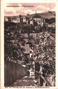 Postkarte mit Blick zur Realschule