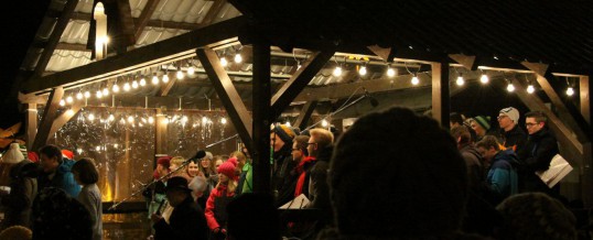 Unser Chor auf dem Weihnachtsmarkt in Schwarzenberg