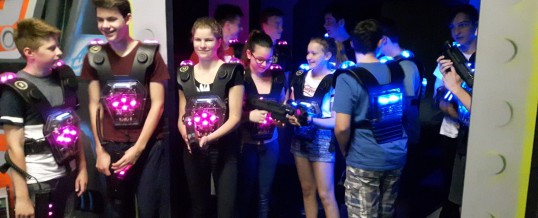 Lasertag der Klasse 9C in Chemnitz