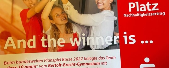 Gewinner beim Börsenspiel